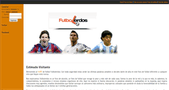 Desktop Screenshot of futbolerdos.com